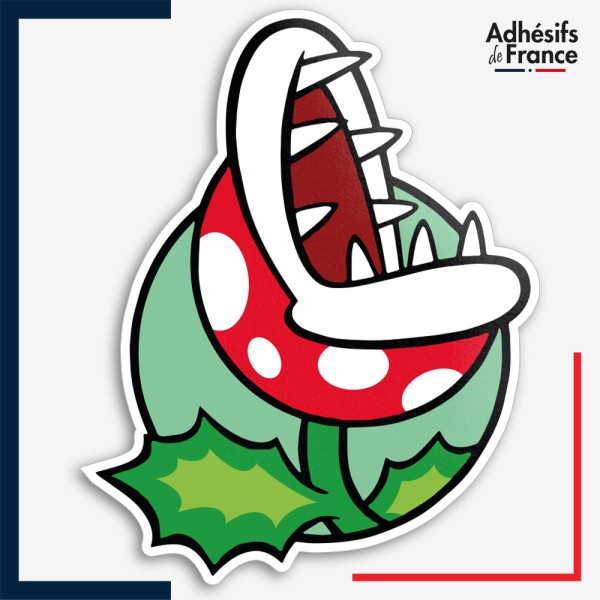 Sticker Super Mario - Cadre Plante Piranha