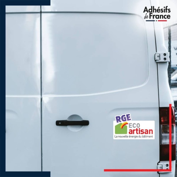 autocollant véhicule logo RGE Eco artisan