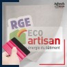 sticker sous film transfert logo RGE Eco artisan