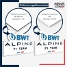 sticker sur plaque aluminium dibond ou panneau PVC Formule 1 - Logo écurie F1 - BWT Alpine