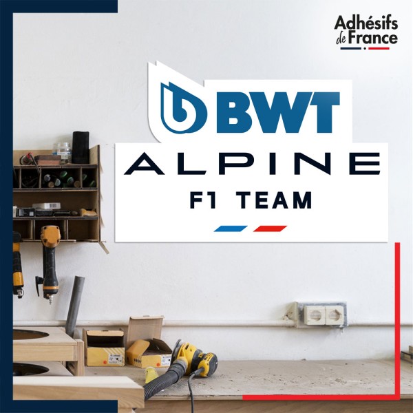 Adhésif grand format Formule 1 - Logo écurie F1 - BWT Alpine