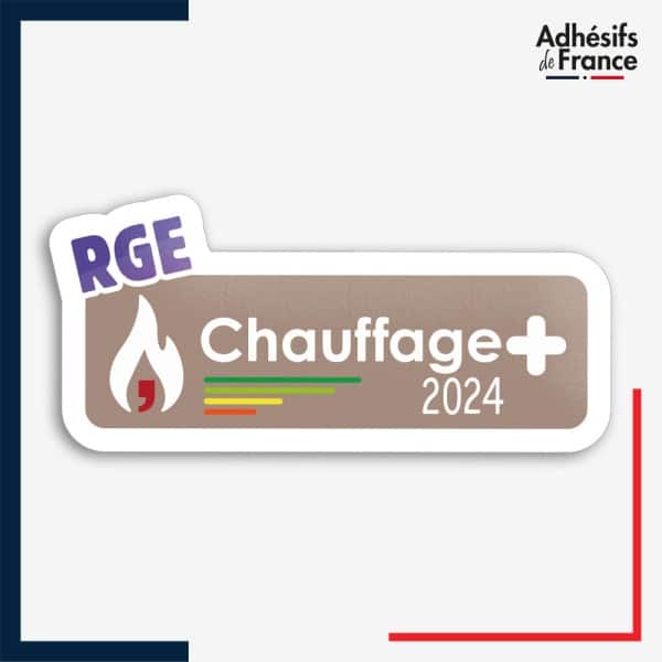 adhésif logo RGE Chauffage+