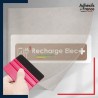 sticker sous film transfert logo Label Recharge Elec+