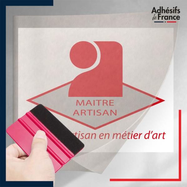 sticker sous film transfert logo Label Qualité Maitre Artisan - Maitre Artisan en métier d'art