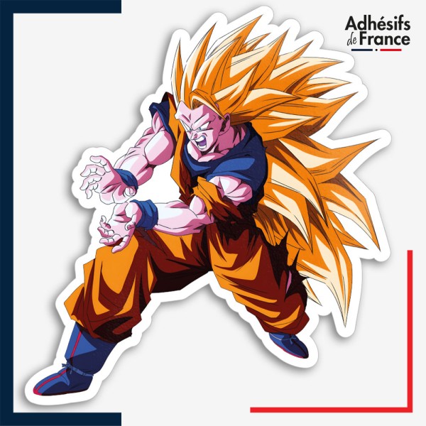 Sticker Dragon ball - Goku Super Saiyan 3 Kamehameha