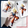 autocollant petit format Dragon ball - Goku SSJ Super Genkidama