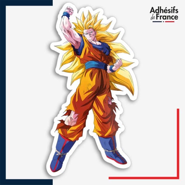 Sticker Dragon ball - Goku SSJ3 Ryuken