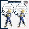 sticker sur plaque aluminium dibond ou panneau PVC Dragon Ball - Super Vegeta