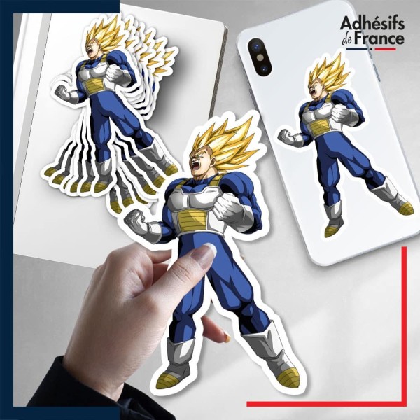 autocollant petit format Dragon ball - Super Vegeta