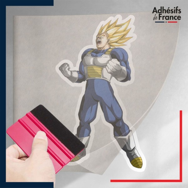 stickers sous film transfert Dragon ball - Super Vegeta