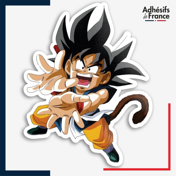 Sticker Dragon ball - Goku enfant Kamehameha