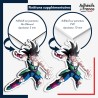 sticker sur plaque aluminium dibond ou panneau PVC Dragon Ball - Bardock