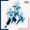 Sticker Dragon ball - Kamehameha Familial