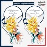 sticker sur plaque aluminium dibond ou panneau PVC Dragon Ball - Gotenks Super Saiyan 3