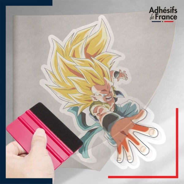 stickers sous film transfert Dragon ball - Gotenks Super Saiyan 3