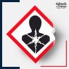 étiquettes adhésives sgh08 Risque respiratoire, mutagène, cancérigène ou pour la reproduction