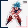 Sticker Dragon ball - Goku SSJ Blue Kaioken Kamehameha