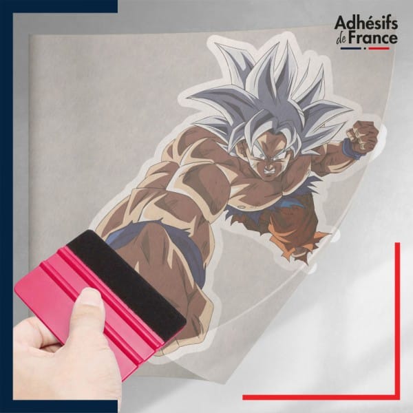 stickers sous film transfert Dragon ball - Goku Ultra Instinct