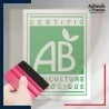 sticker sous film transfert logo Label AB Agriculture biologique
