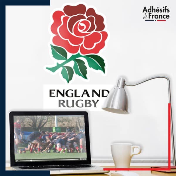 Adhésif grand format logo Angleterre - Rose england rugby