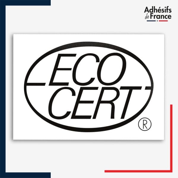 adhésif logo Label ECOCERT (noir et blanc)