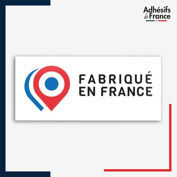 adhésif logo Label fabriqué en France format paysage