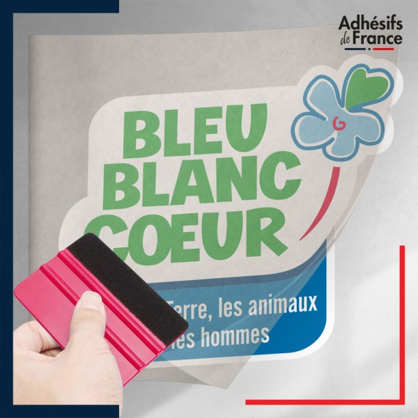 sticker sous film transfert logo Label AB Agriculture biologique avec eurofeuille