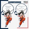 sticker sur plaque aluminium dibond ou panneau PVC Dragon Ball - Goku enfant