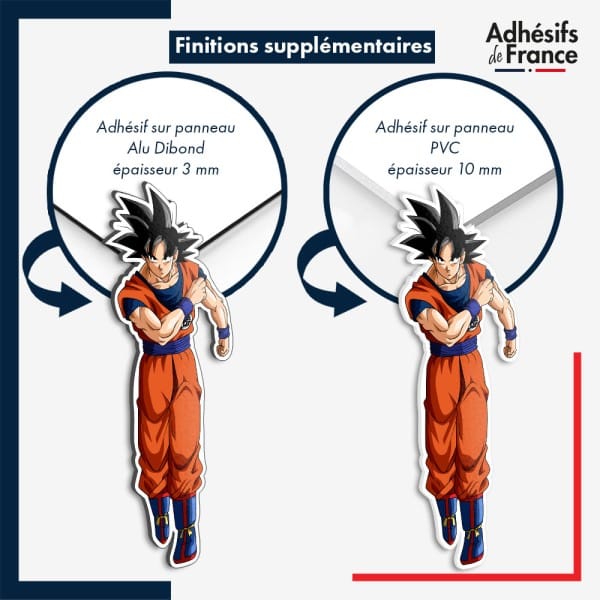 sticker sur plaque aluminium dibond ou panneau PVC Dragon Ball - Goku Dragon Ball Super