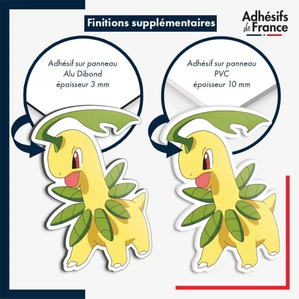 sticker sur plaque aluminium dibond ou panneau PVC Sticker Pokémon Macronium