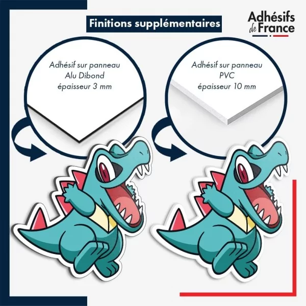 sticker sur plaque aluminium dibond ou panneau PVC Sticker Pokémon Kaiminus