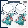 sticker sur plaque aluminium dibond ou panneau PVC Sticker Pokémon Kaiminus