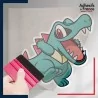 stickers sous film transfert Pokémon Kaiminus