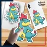 autocollant petit format Pokémon Crocrodil