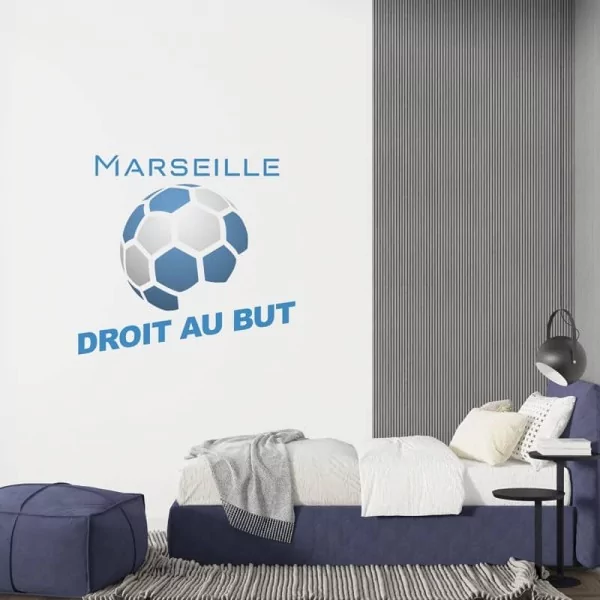 Sticker Marseille droit au but