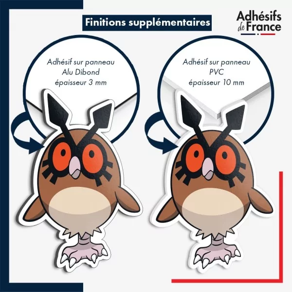 sticker sur plaque aluminium dibond ou panneau PVC Sticker Pokémon Houthout