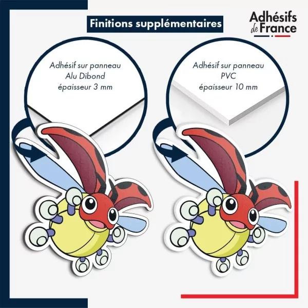 sticker sur plaque aluminium dibond ou panneau PVC Sticker Pokémon Coxy