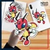 autocollant petit format Pokémon Coxyclaque