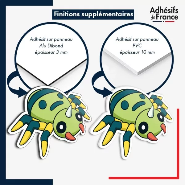 sticker sur plaque aluminium dibond ou panneau PVC Sticker Pokémon Mimigal