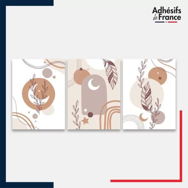 Stickers design boho chic - lunes et plume