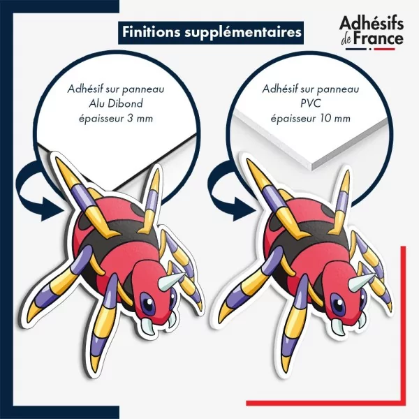 sticker sur plaque aluminium dibond ou panneau PVC Sticker Pokémon Migalos