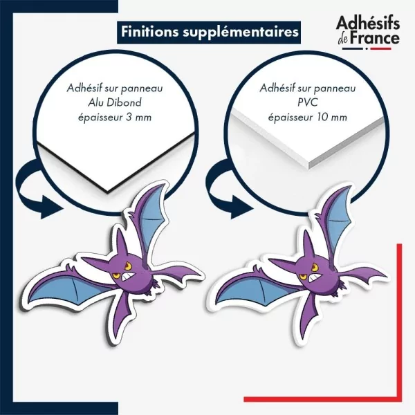 sticker sur plaque aluminium dibond ou panneau PVC Sticker Pokémon Nostenfer