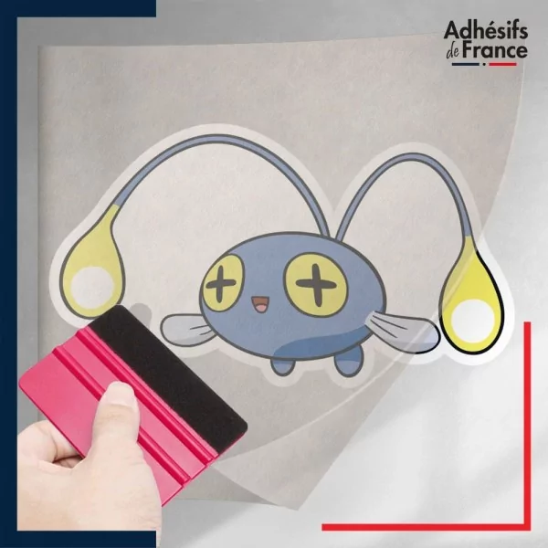 stickers sous film transfert Pokémon Loupio