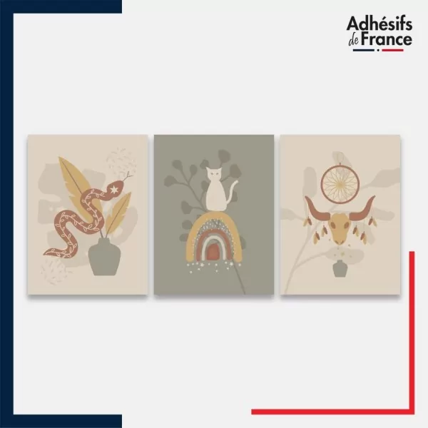 Stickers design boho chic - Animaux