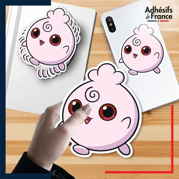 autocollant petit format Pokémon Toudoudou