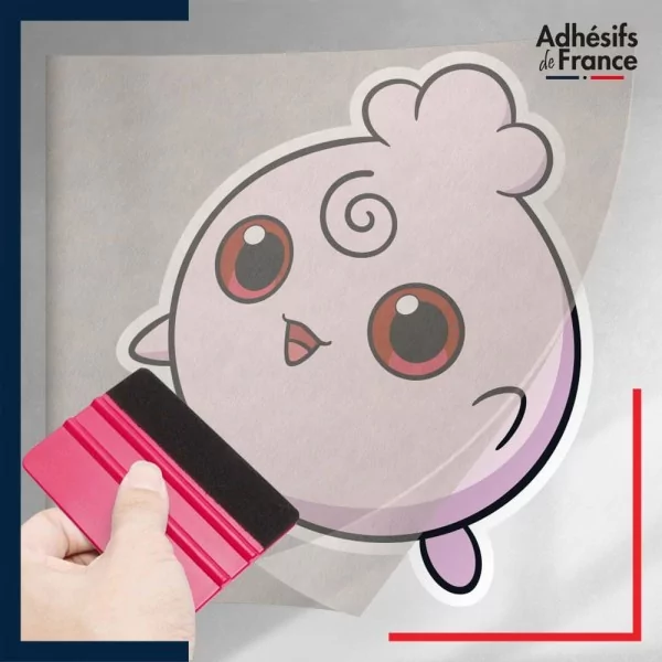 stickers sous film transfert Pokémon Toudoudou