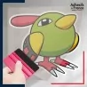 stickers sous film transfert Pokémon Natu