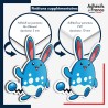 sticker sur plaque aluminium dibond ou panneau PVC Sticker Pokémon Azumarill