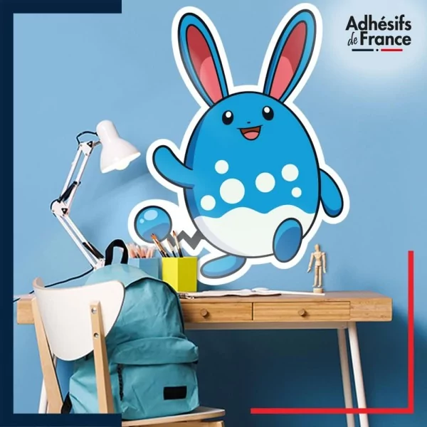 Adhésif grand format Pokémon Azumarill