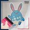 stickers sous film transfert Pokémon Azumarill